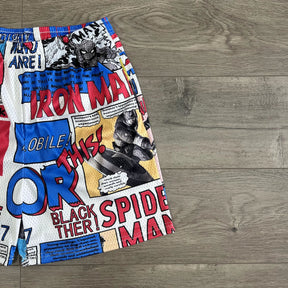 RDMCLOTHINGART tapestry hoodie MARVEL MESH SHORTS-8613