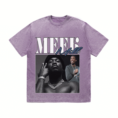 RDMCLOTHINGART tapestry hoodie MEEK MILL HEAVY WEIGHT COTTON TEE-8865