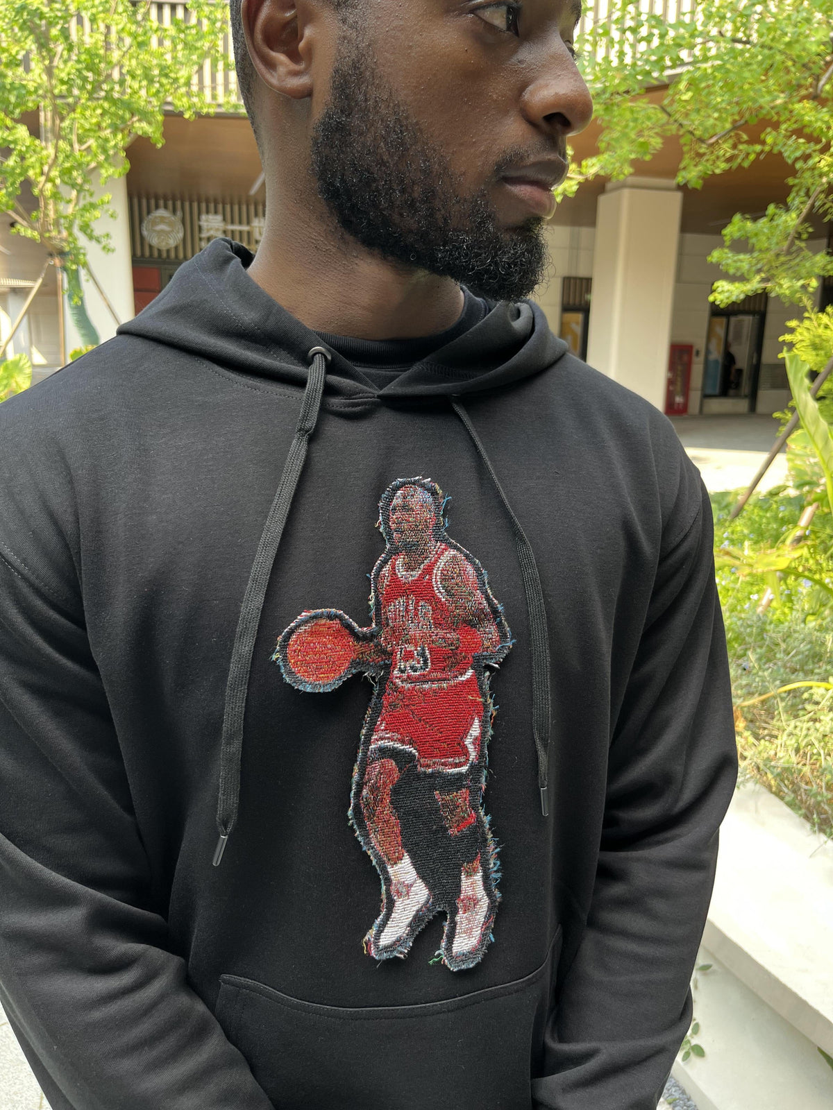 RDMCLOTHINGART tapestry hoodie MJ 23 TAPESTRY PATCH HOODIE-9008