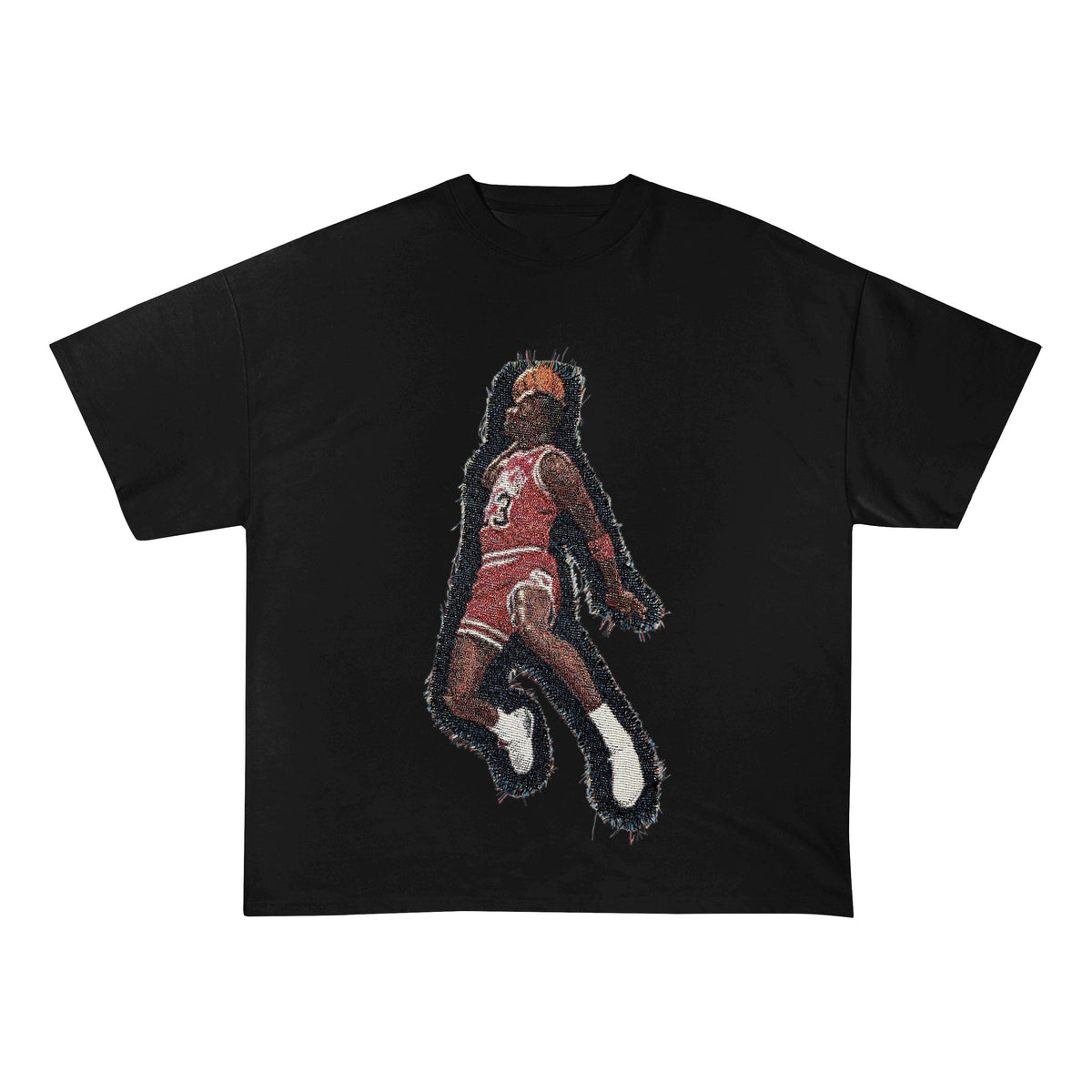 RDMCLOTHINGART tapestry hoodie MJ FLY HEAVY WEIGHT PATCH TEE-8117