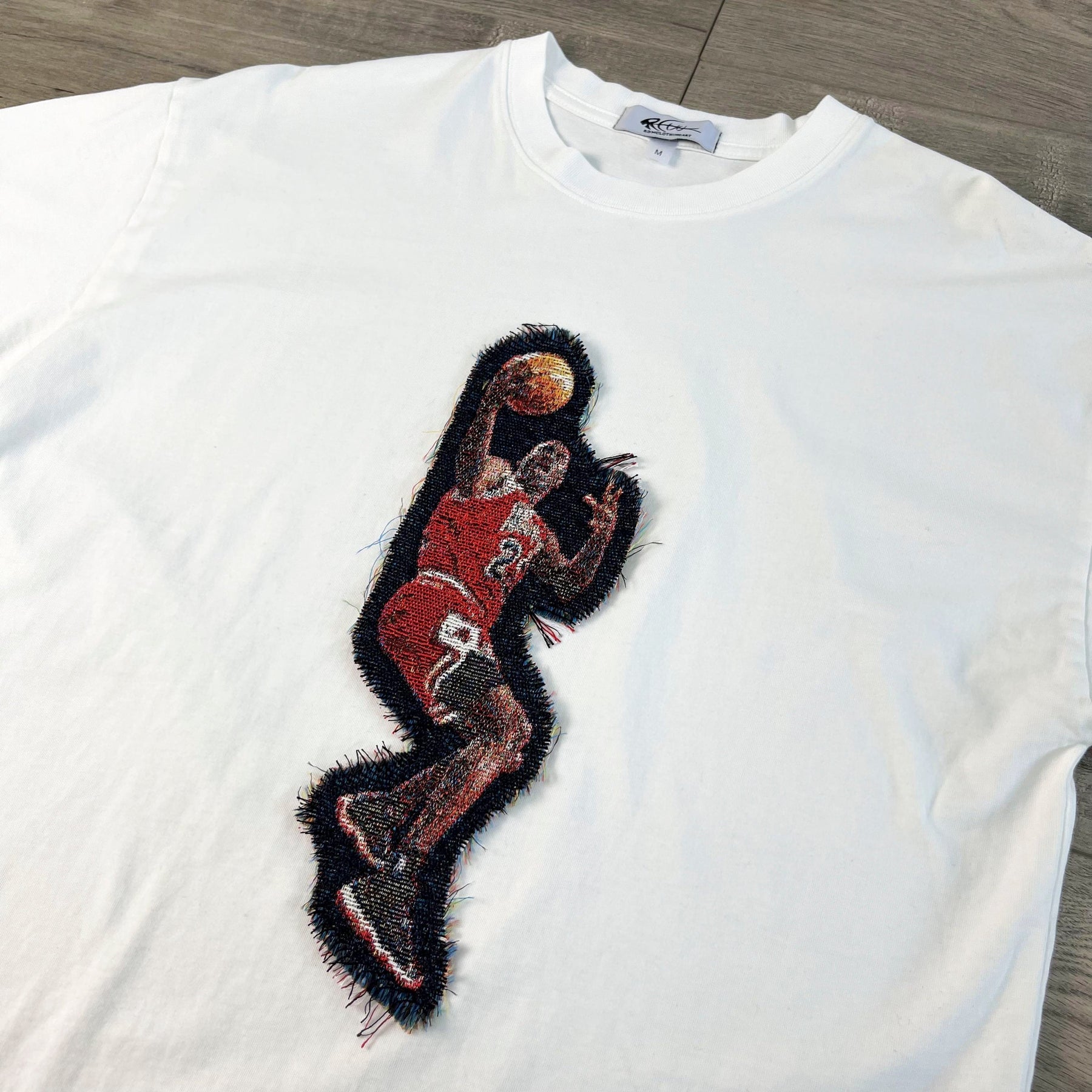 RDMCLOTHINGART tapestry hoodie MJ LAYUP HEAVY WEIGHT PATCH TEE-8108