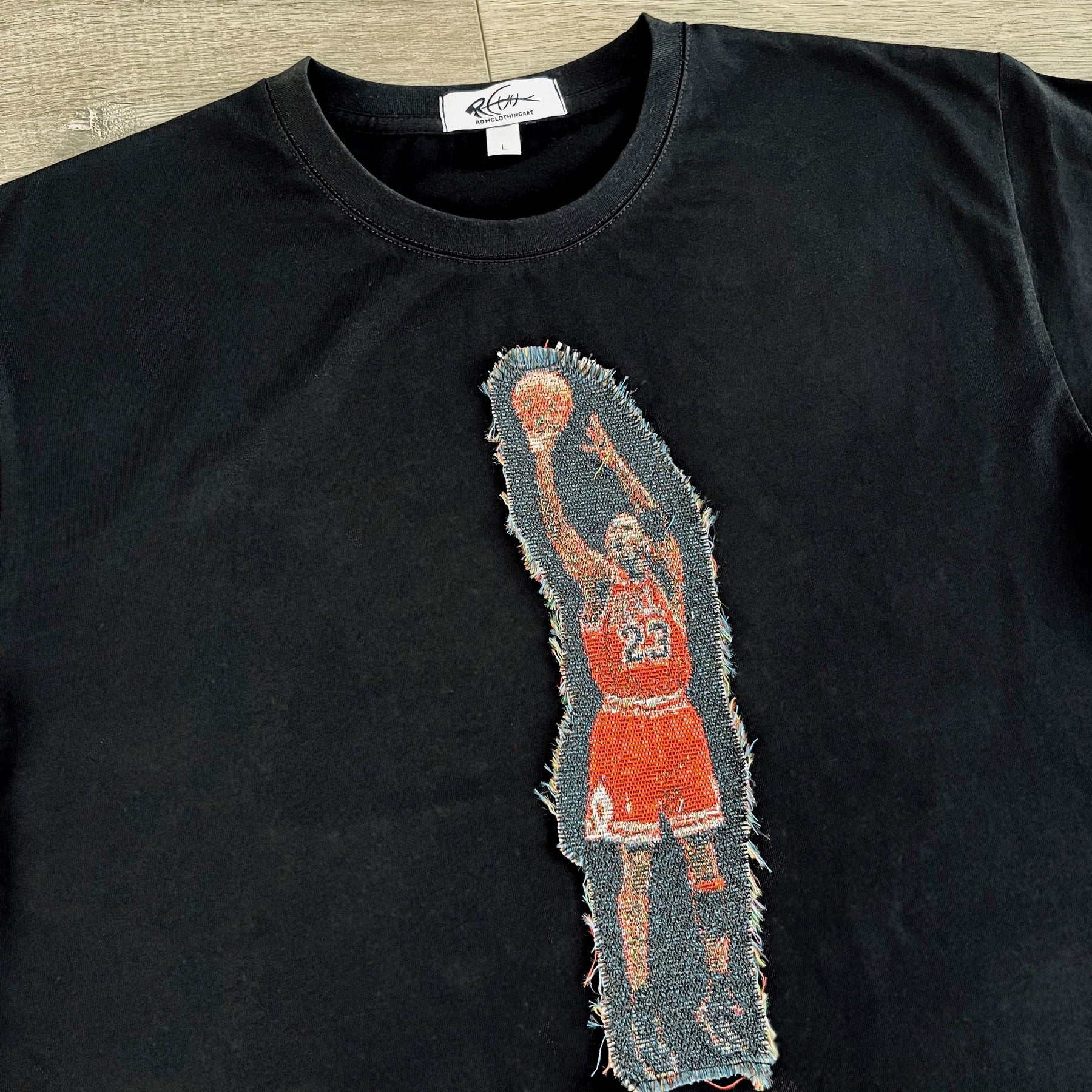 RDMCLOTHINGART tapestry hoodie MJ SHOOTING HEAVY WEIGHT PATCH TEE-8115