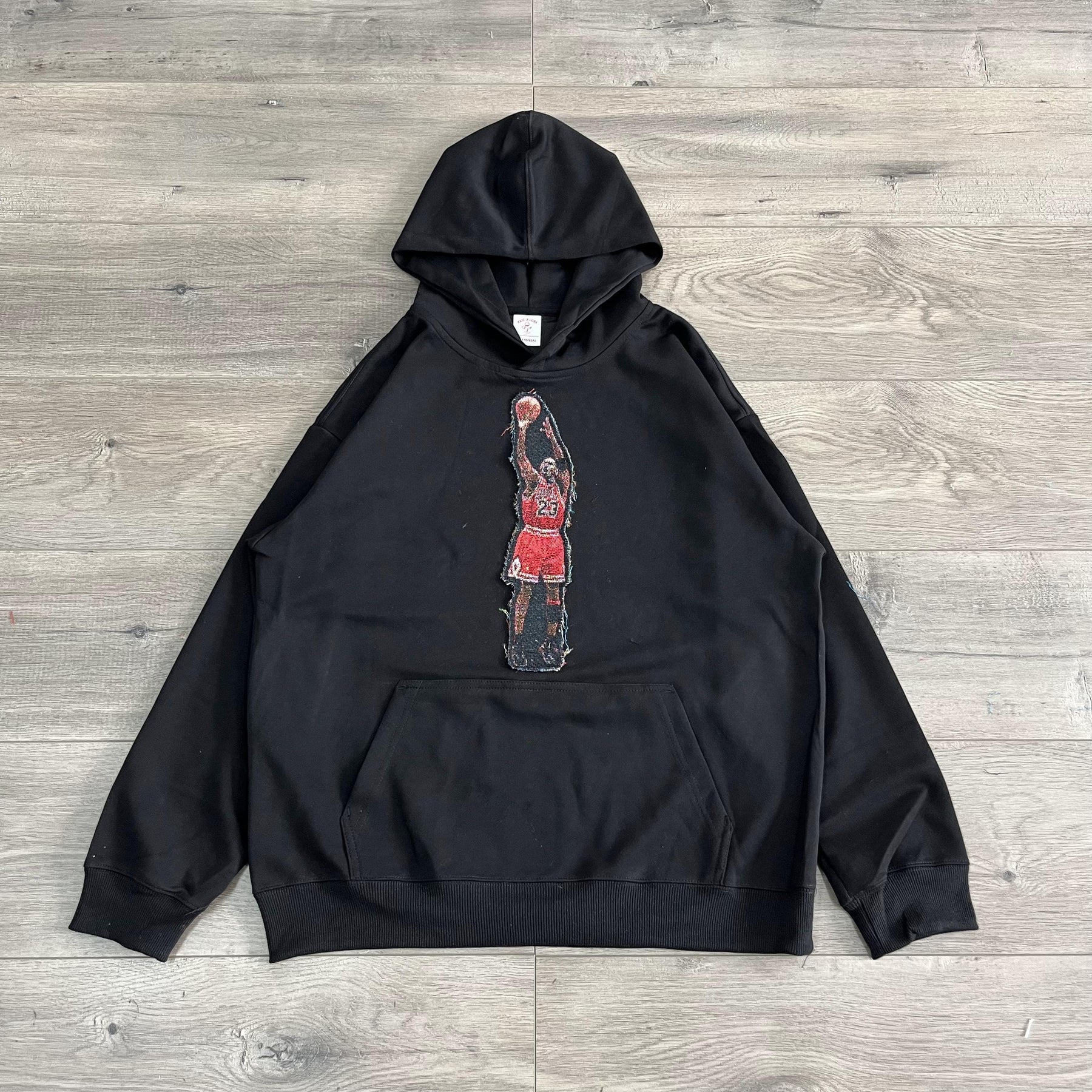 RDMCLOTHINGART tapestry hoodie MJ SHOOTING TAPESTRY PATCH HOODIE-9009