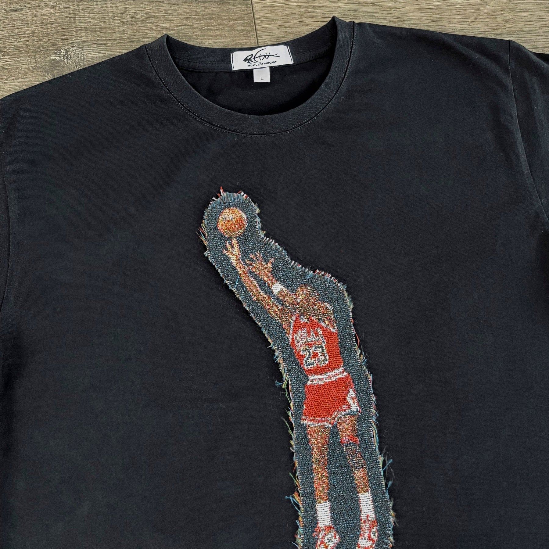 RDMCLOTHINGART tapestry hoodie MJ SHOOTING V2 HEAVY WEIGHT PATCH TEE-8120