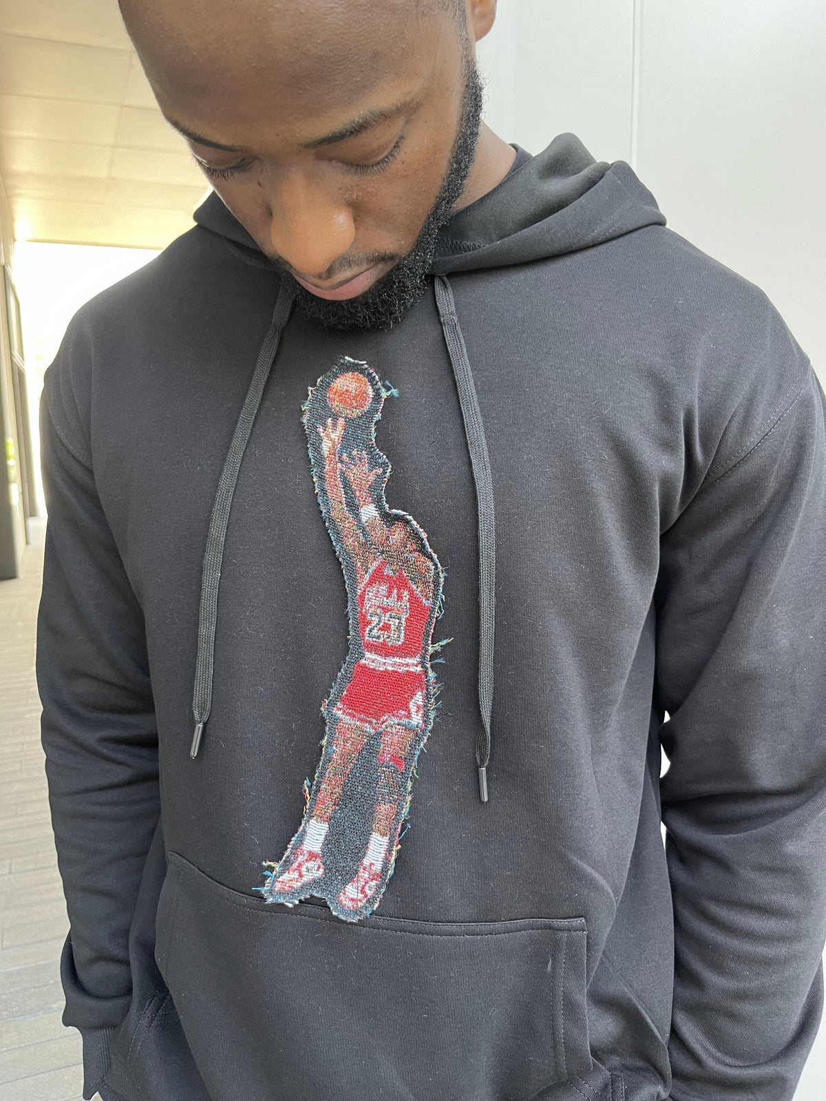 RDMCLOTHINGART tapestry hoodie MJ SHOOTING V2 TAPESTRY PATCH HOODIE-9014