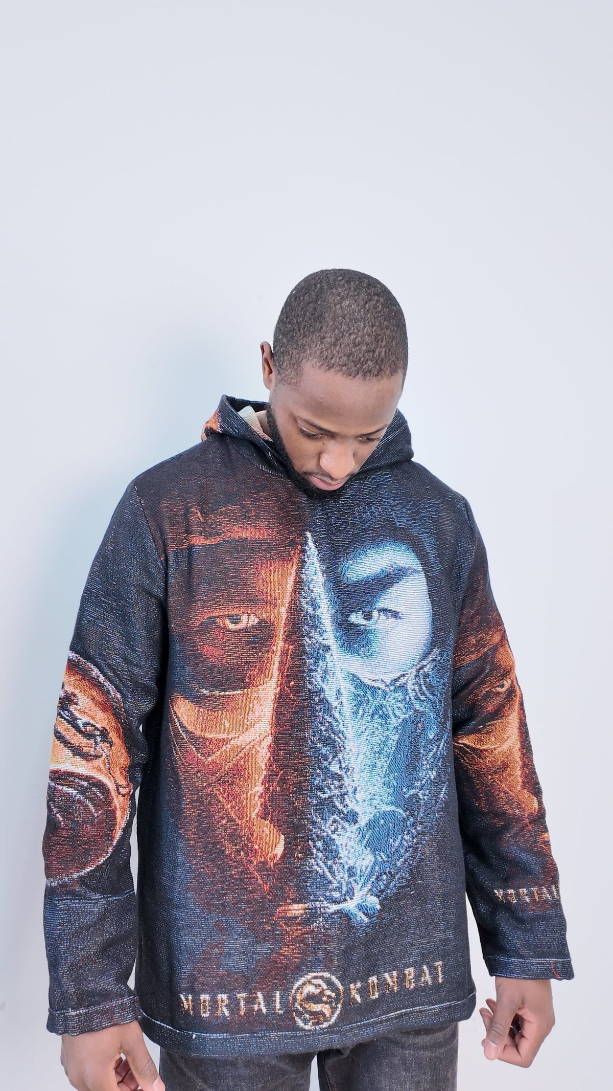 RDMCLOTHINGART tapestry hoodie MORTAL COMBAT TAPESTRY HOODIE