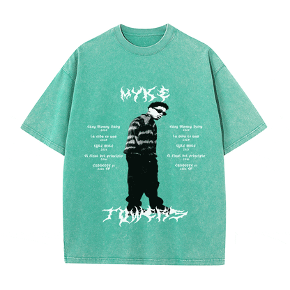 RDMCLOTHINGART tapestry hoodie MYKE TOWERS HEAVY WEIGHT COTTON TEE-8887