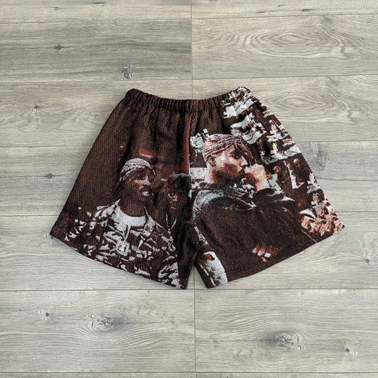 NEW 2PAC TAPESTRY SHORTS