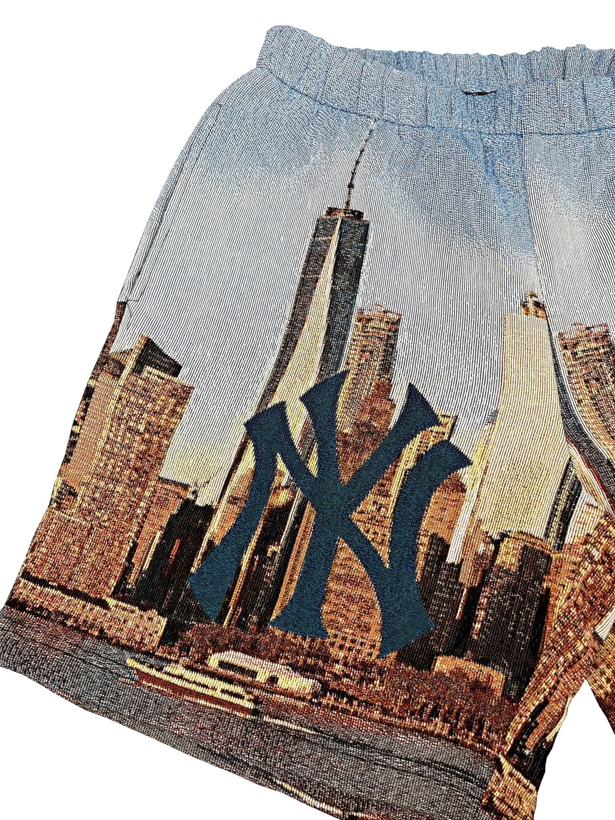 RDMCLOTHINGART tapestry hoodie NEW YORK SHORTS
