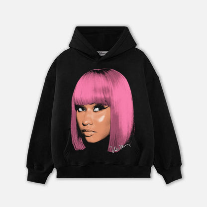 NICKIMINAJ HEAD HOODIE-1088 - RDMCLOTHINGART