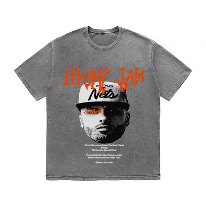 RDMCLOTHINGART tapestry hoodie NICKY JAM HEAVY WEIGHT COTTON TEE-8943