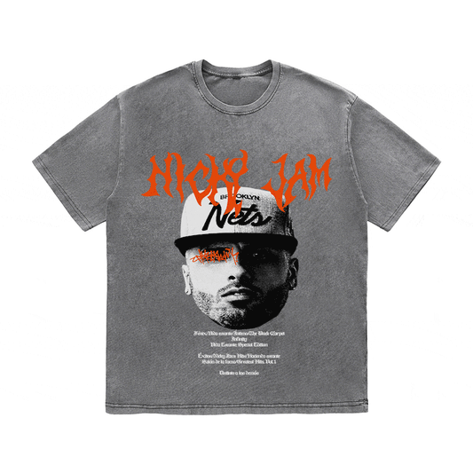 NICKY JAM HEAVY WEIGHT COTTON TEE-8943
