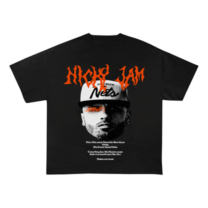 RDMCLOTHINGART tapestry hoodie NICKY JAM HEAVY WEIGHT COTTON TEE-8943
