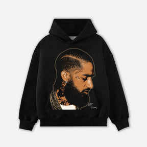 RDMCLOTHINGART tapestry hoodie NIPSEYHUSSLE HEAD HOODIE-1055