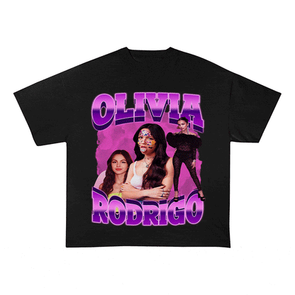RDMCLOTHINGART tapestry hoodie OLIVIA HEAVY WEIGHT COTTON TEE-9134