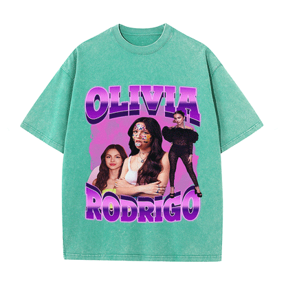 RDMCLOTHINGART tapestry hoodie OLIVIA HEAVY WEIGHT COTTON TEE-9134