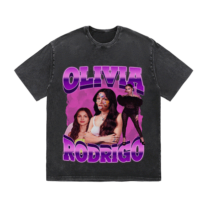 RDMCLOTHINGART tapestry hoodie OLIVIA HEAVY WEIGHT COTTON TEE-9134