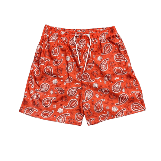 RDMCLOTHINGART tapestry hoodie ORANGE PAISLEY-8797