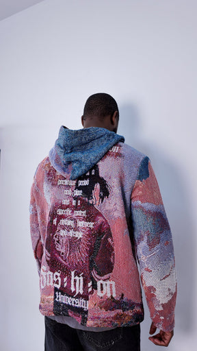 RDMCLOTHINGART tapestry hoodie Pink Chief Keef Tapestry