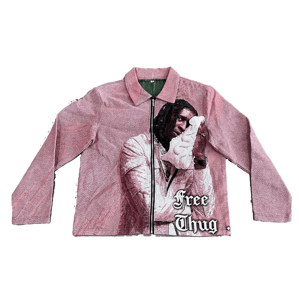 RDMCLOTHINGART tapestry hoodie PINK YSL TAPESTRY JACKET