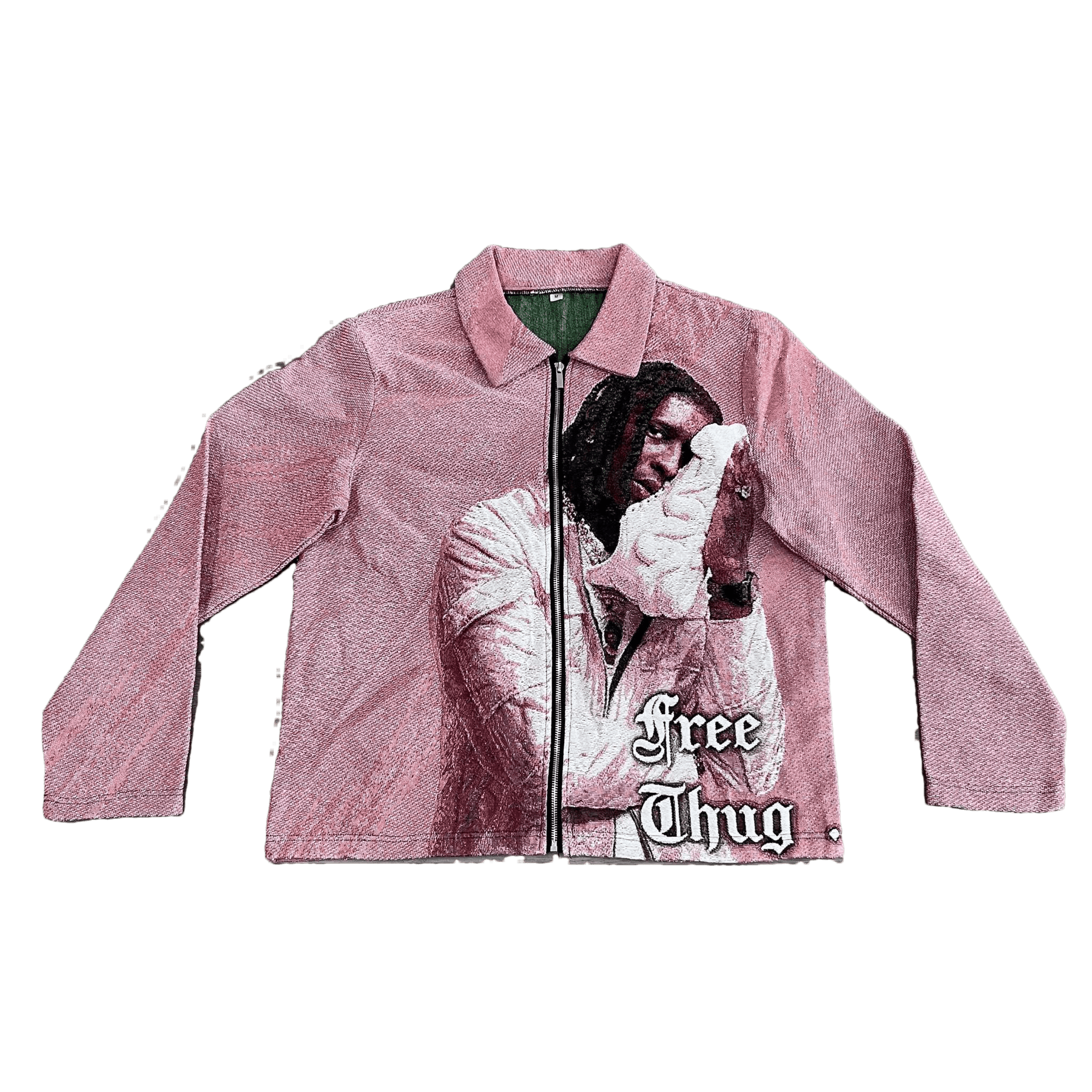 RDMCLOTHINGART tapestry hoodie PINK YSL TAPESTRY JACKET