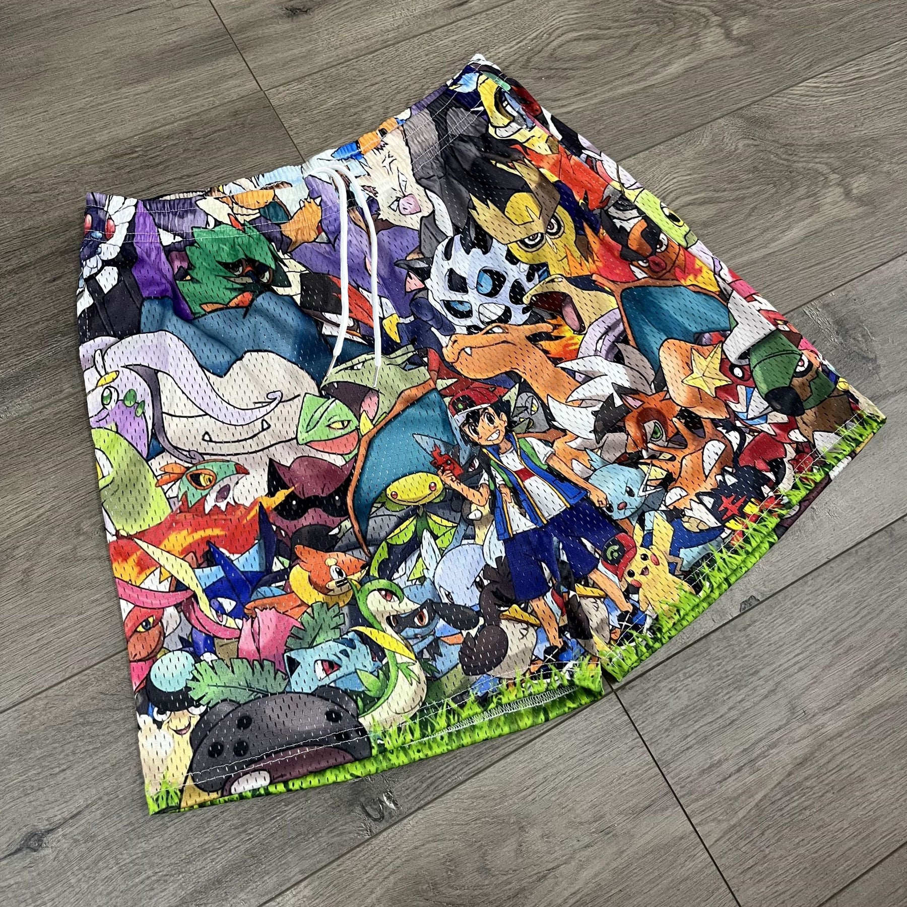 RDMCLOTHINGART tapestry hoodie POKEMON MESH SHORTS-8667