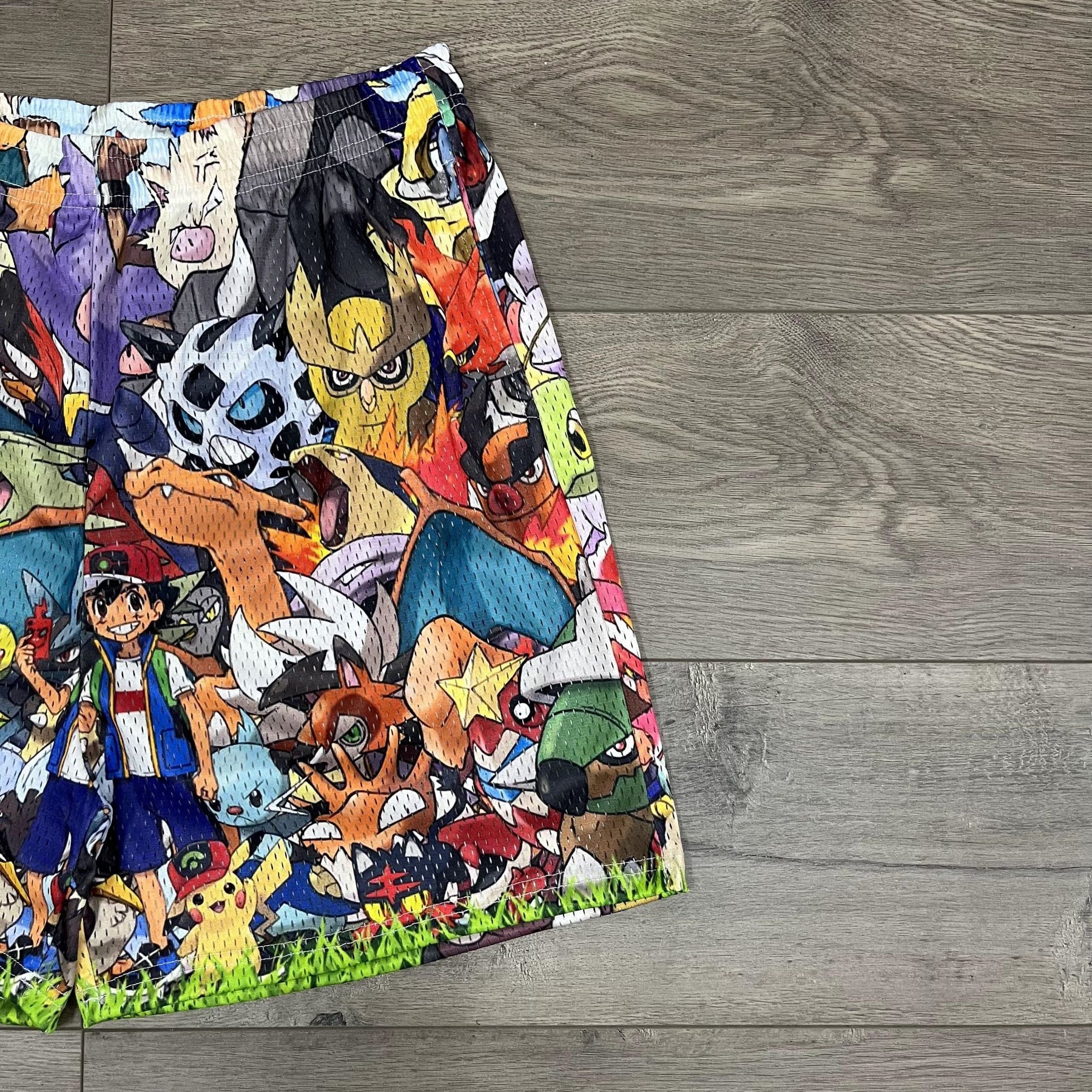 RDMCLOTHINGART tapestry hoodie POKEMON MESH SHORTS-8667