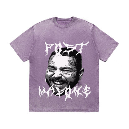 RDMCLOTHINGART tapestry hoodie POST MALONE HEAVY WEIGHT COTTON TEE-8891