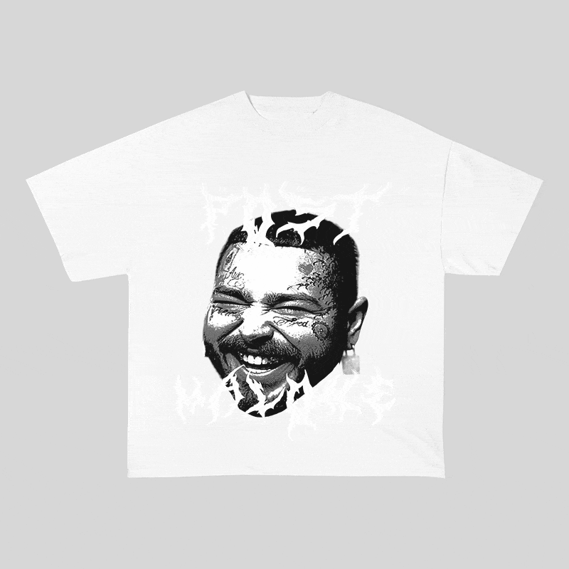RDMCLOTHINGART tapestry hoodie POST MALONE HEAVY WEIGHT COTTON TEE-8891