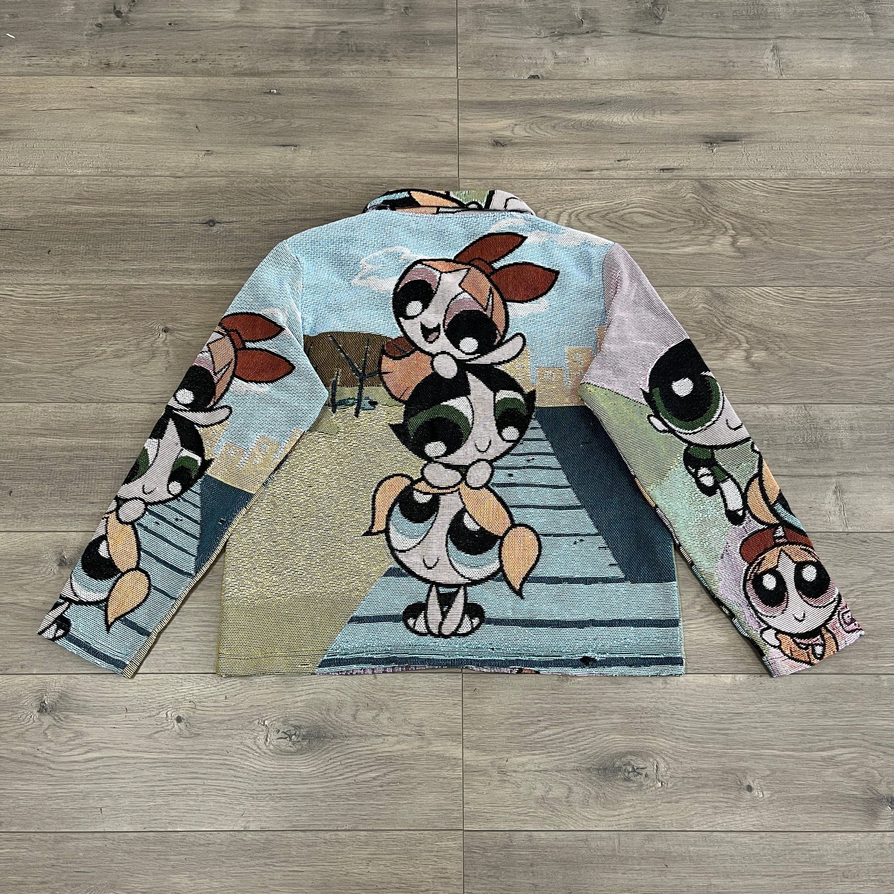 RDMCLOTHINGART tapestry hoodie POWERPUFF GIRLS TAPESTRY JACKET