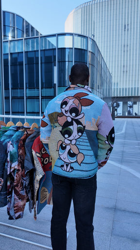 RDMCLOTHINGART tapestry hoodie POWERPUFF GIRLS TAPESTRY JACKET