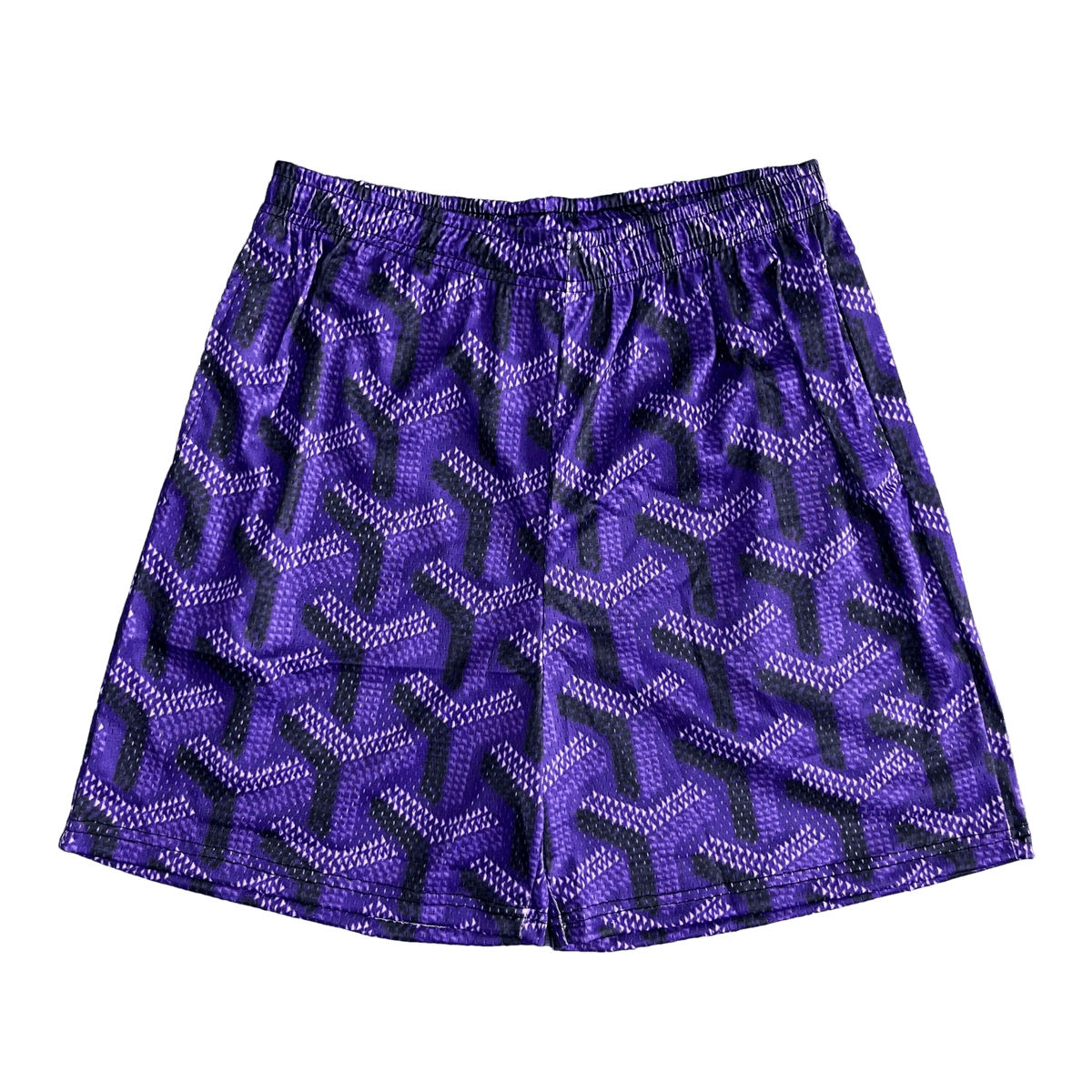 RDMCLOTHINGART tapestry hoodie PURPLE GY MESH SHORTS-8736