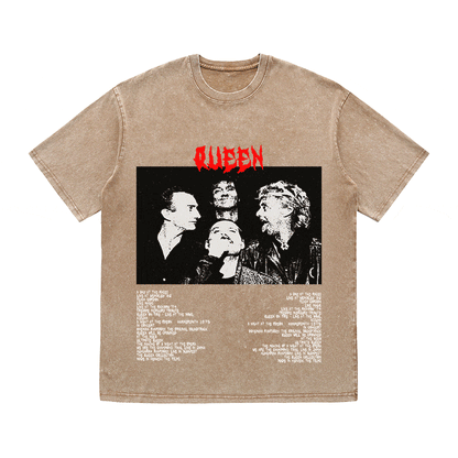 RDMCLOTHINGART tapestry hoodie QUEEN HEAVY WEIGHT COTTON TEE-8916