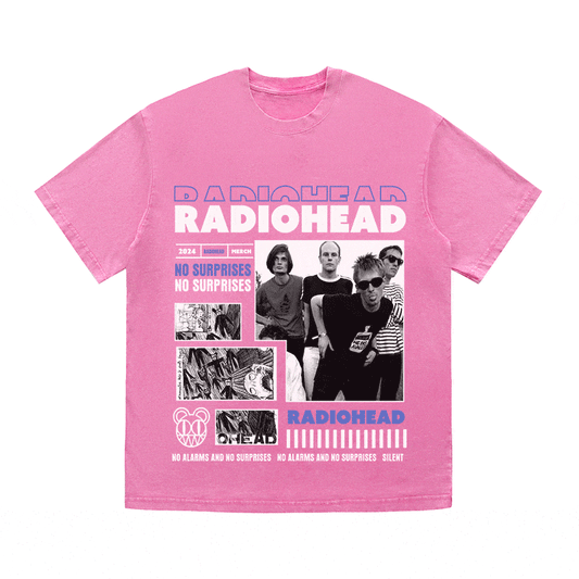 RADIOHEAD HEAVY WEIGHT COTTON TEE-9017