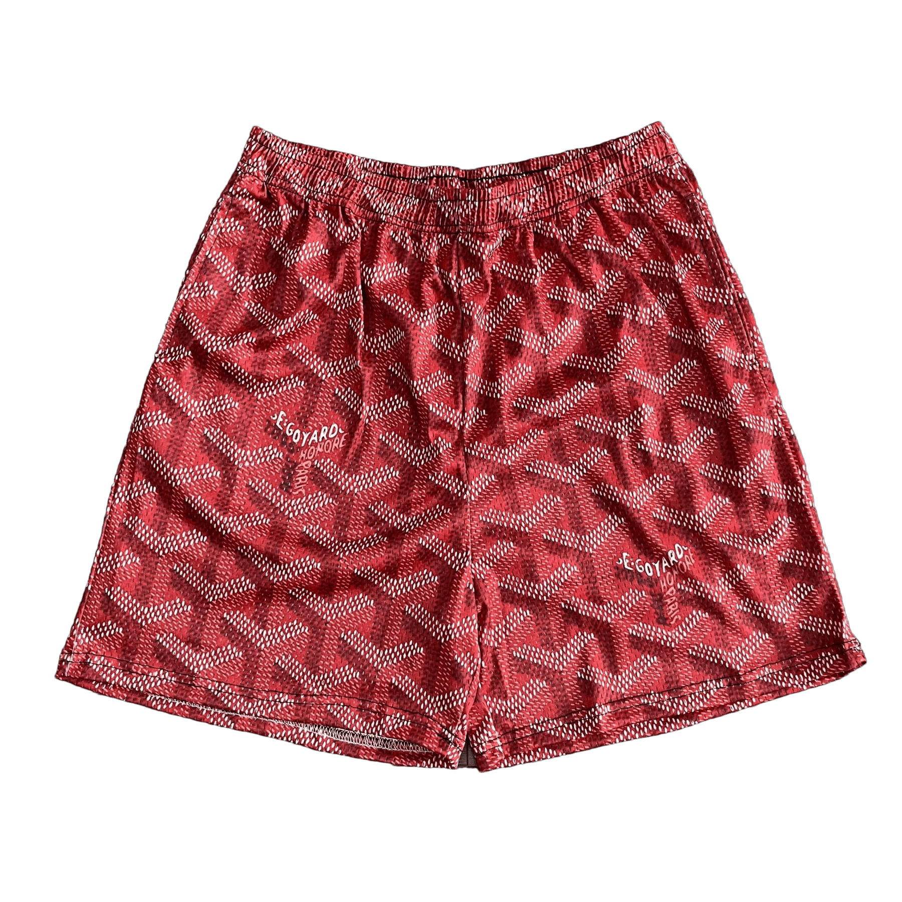 RDMCLOTHINGART tapestry hoodie RED GY MESH SHORTS-8708