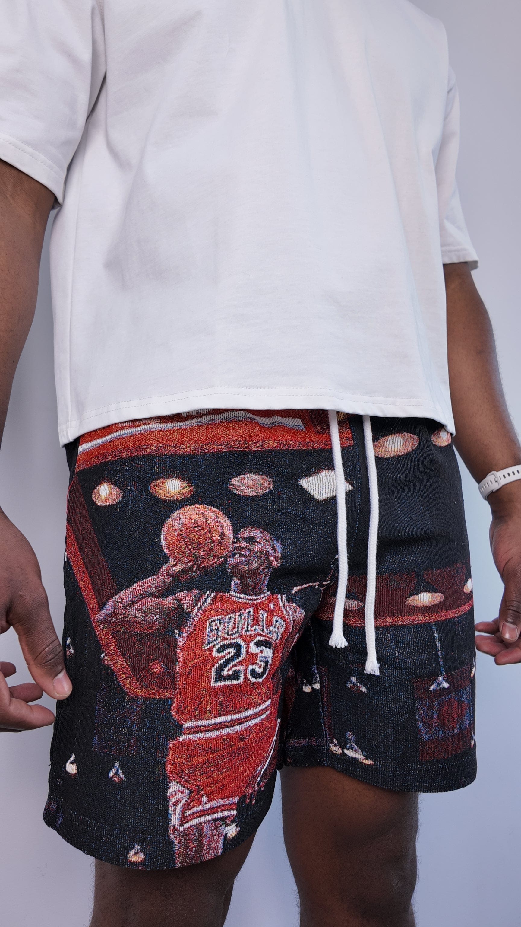 RDMCLOTHINGART tapestry hoodie RED MJ DUNK TAPESTRY SHORTS