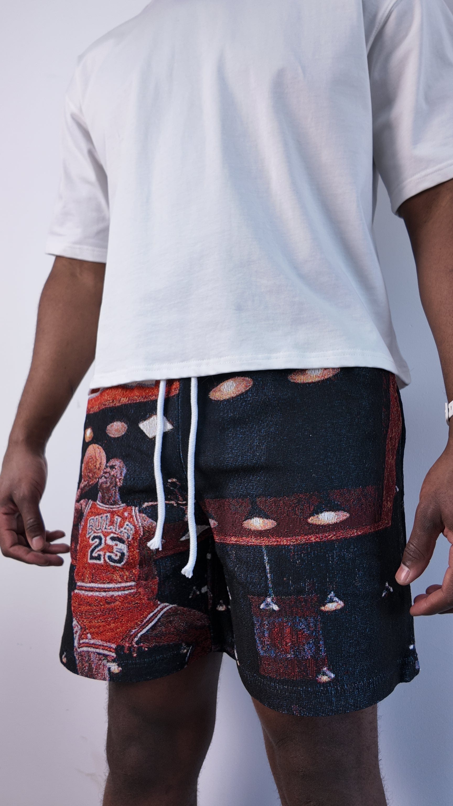 RDMCLOTHINGART tapestry hoodie RED MJ DUNK TAPESTRY SHORTS