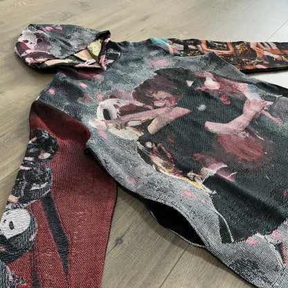 RDMCLOTHINGART tapestry hoodie RED VELVET TAPESTRY HOODIE