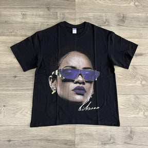 RDMCLOTHINGART tapestry hoodie RIHANNA HEAVEY WEIGHT COTTON TEE-8003