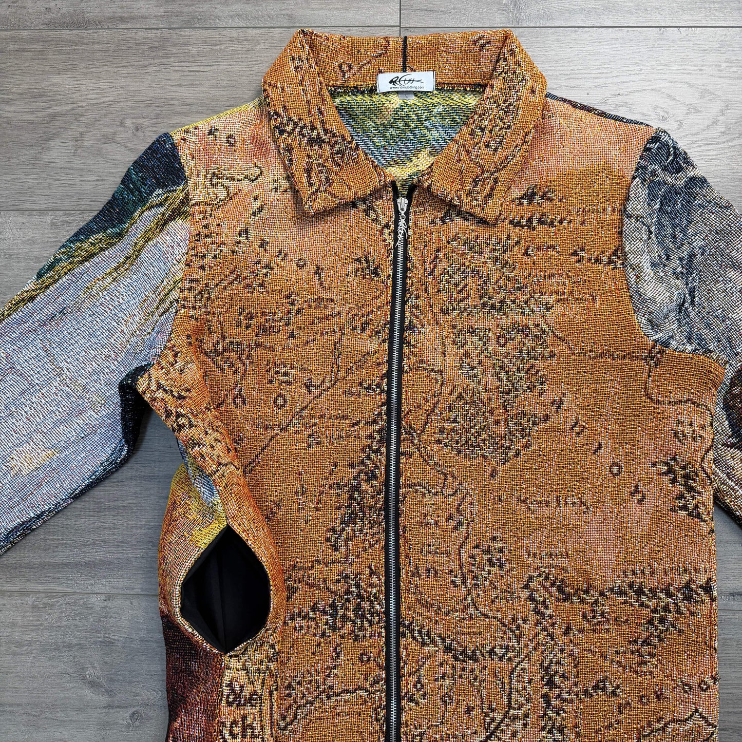 RDMCLOTHINGART tapestry hoodie RINGS TAPESTRY JACKET