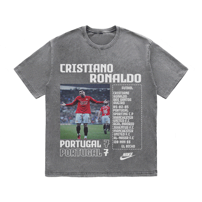 RDMCLOTHINGART tapestry hoodie RONALDO HEAVY WEIGHT COTTON TEE-8827