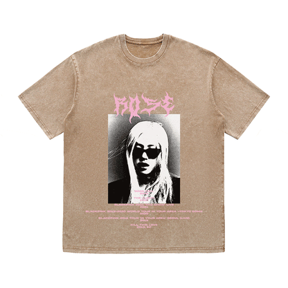 RDMCLOTHINGART tapestry hoodie ROSE HEAVY WEIGHT COTTON TEE-8918