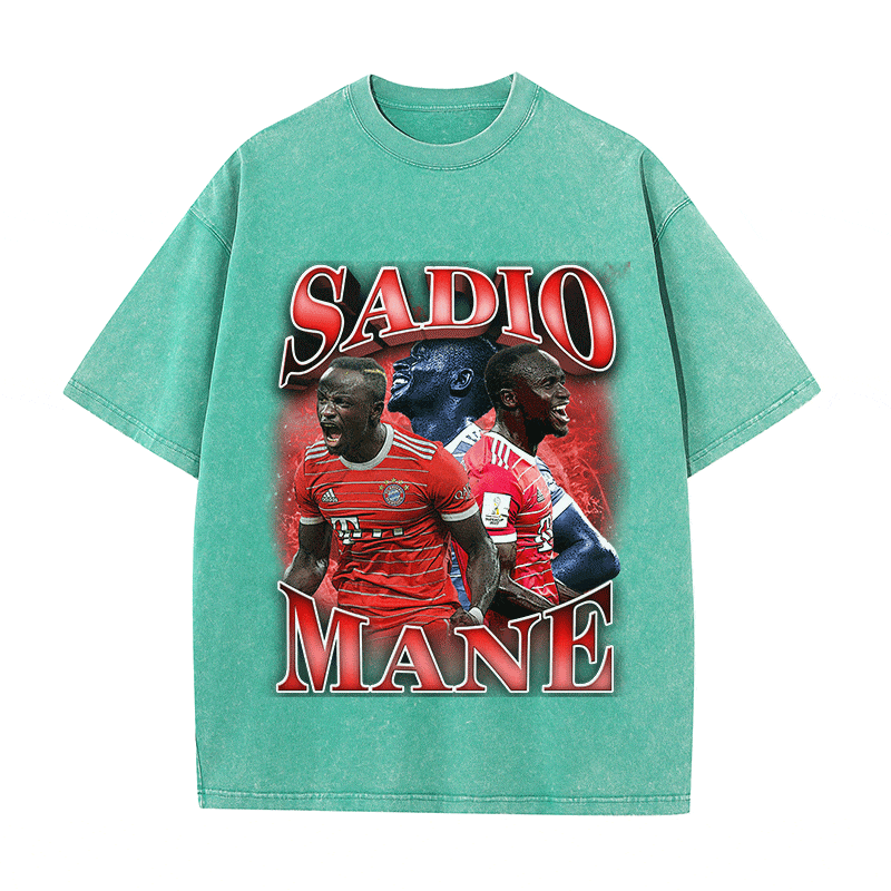 SADIO MANE HEAVY WEIGHT COTTON TEE-9174