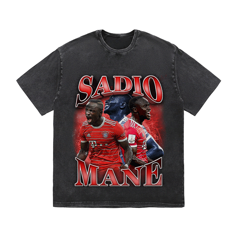 SADIO MANE HEAVY WEIGHT COTTON TEE-9174