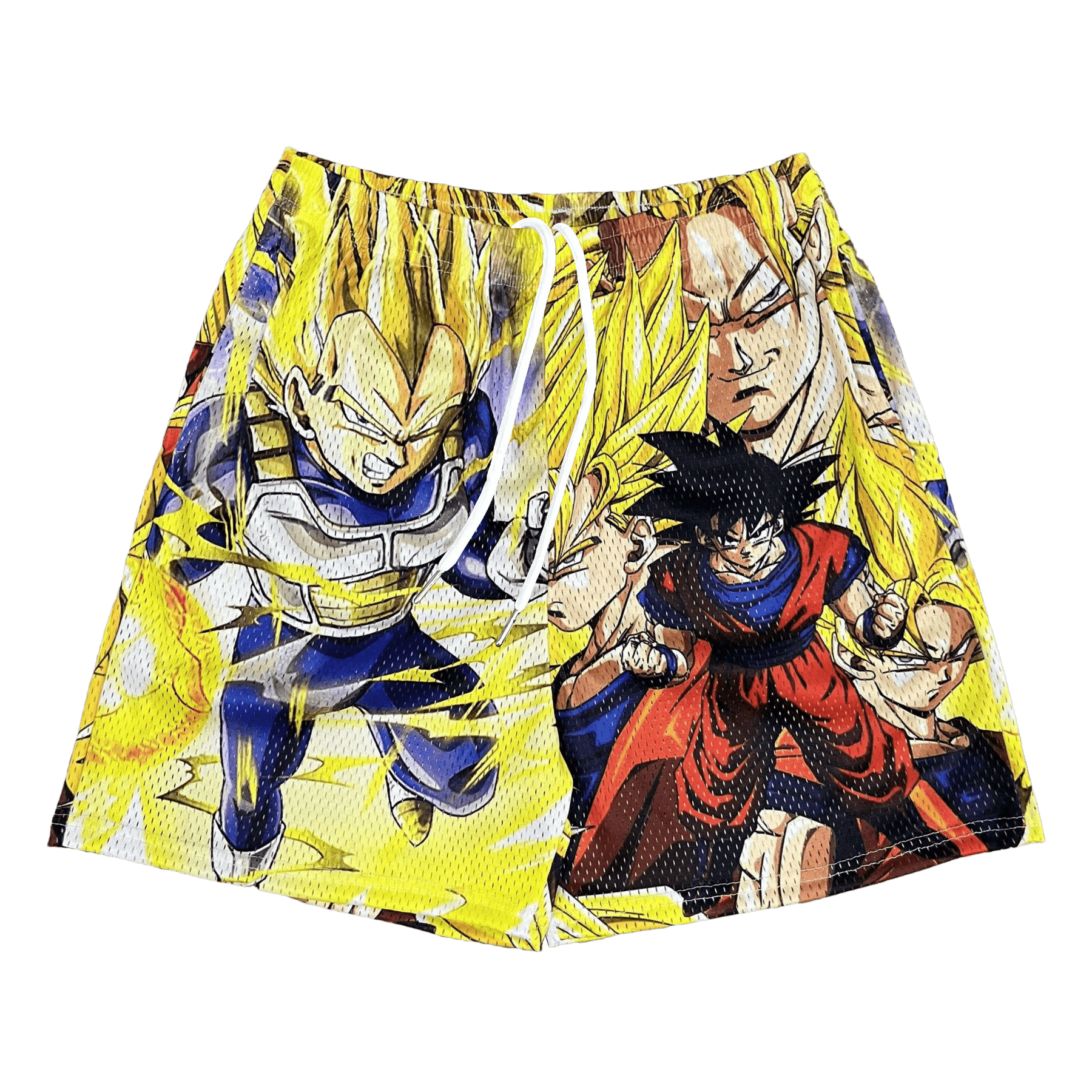 RDMCLOTHINGART tapestry hoodie SAIYAN COLLECTION MESH SHORTS-8663