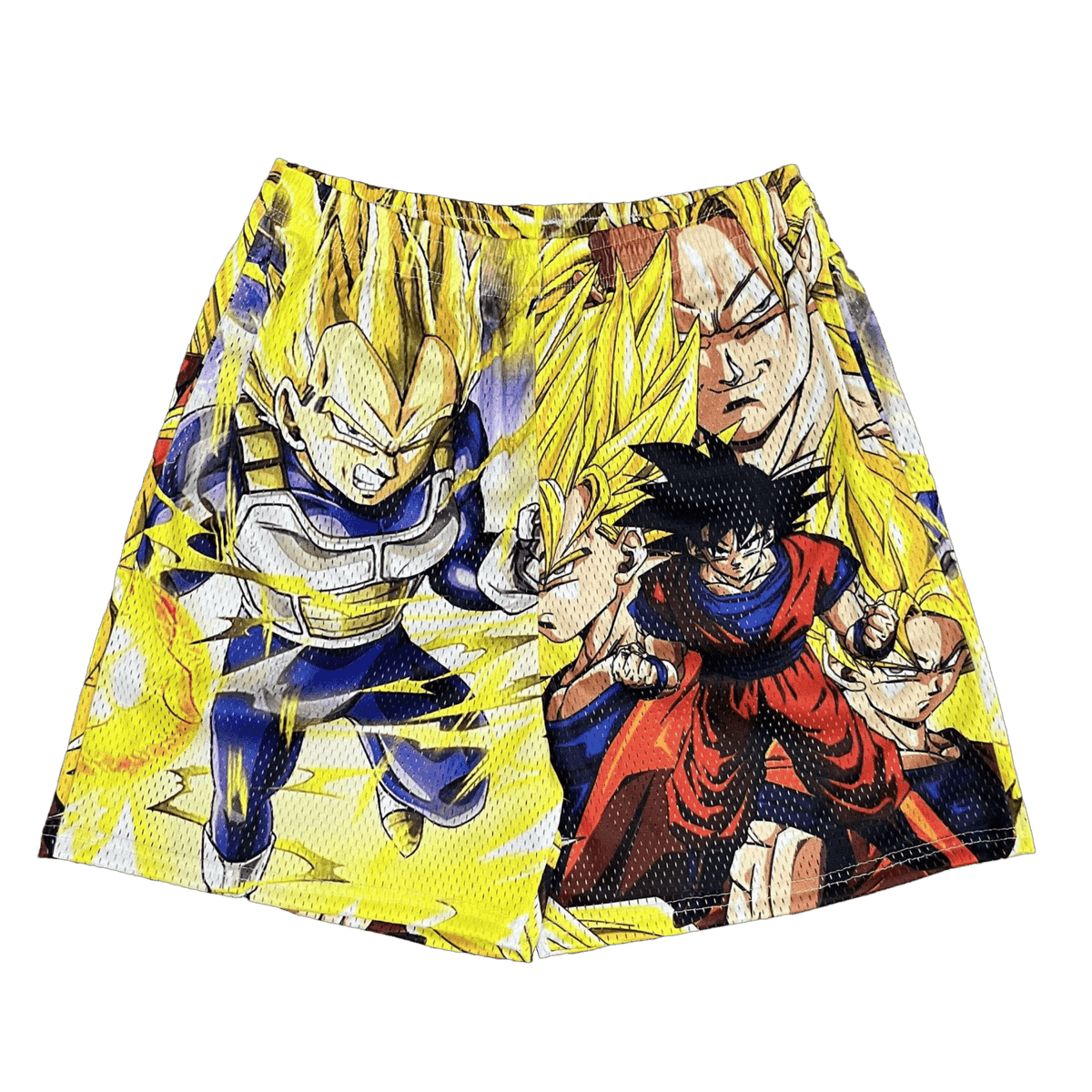 RDMCLOTHINGART tapestry hoodie SAIYAN COLLECTION MESH SHORTS-8663