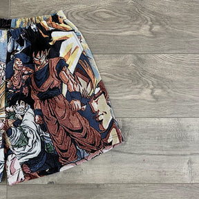 RDMCLOTHINGART tapestry hoodie SAIYAN TAPESTRY SHORTS