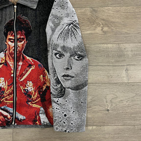 RDMCLOTHINGART tapestry hoodie SCARFACE 1983 TAPESTRY JACKET