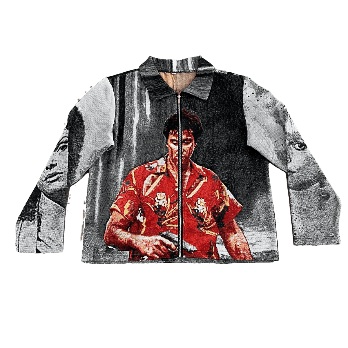 RDMCLOTHINGART tapestry hoodie SCARFACE 1983 TAPESTRY JACKET