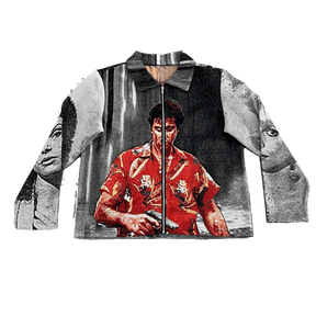 RDMCLOTHINGART tapestry hoodie SCARFACE 1983 TAPESTRY JACKET